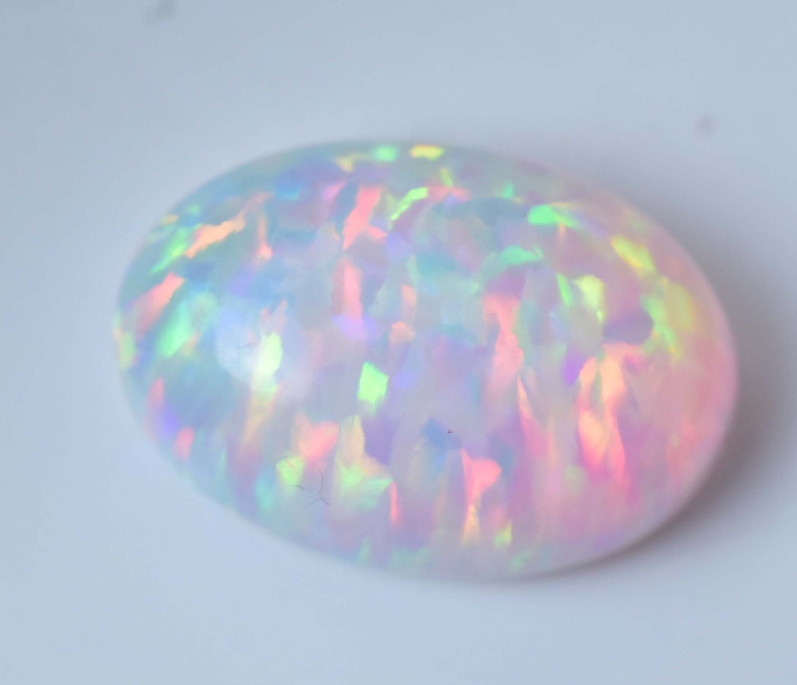 11.70 Ct Natural Ethiopian Fire Opal Certified Play of Color Untreated Gemstone