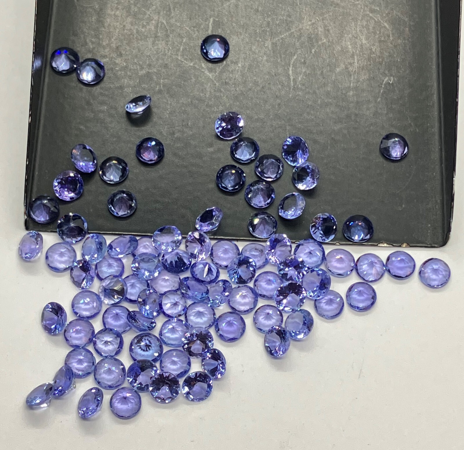 Natural Loose Gemstone Tanzanite Round Cut AAA For Making All Type Jewelry