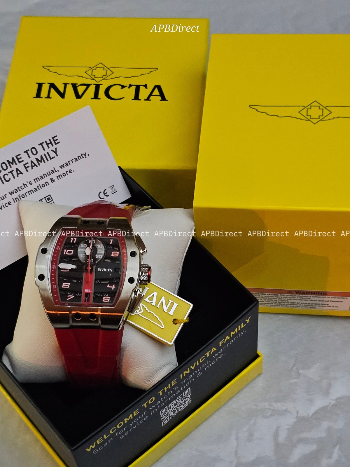 Invicta – Next Gen – DIABLO S1 Rally Black / Red – Racing Collection mens watch