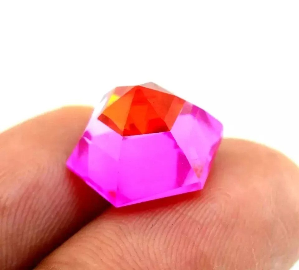 9.54 CT Natural Bi- Color Pitambari Sapphire Hexagon Loose Certified Gemstone