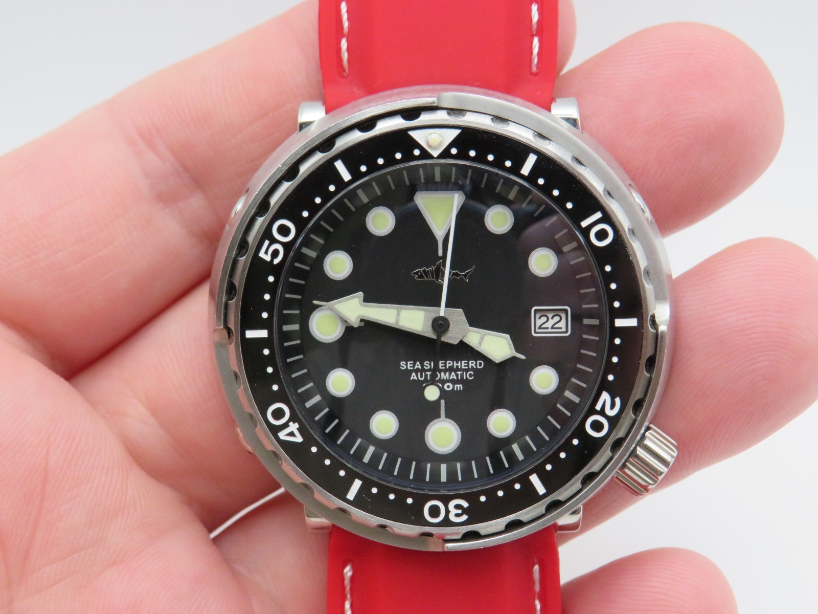 Heimdallr Sharkey Tuna Sea Shepard NH35 Automatic Dive Watch Stainless Steel