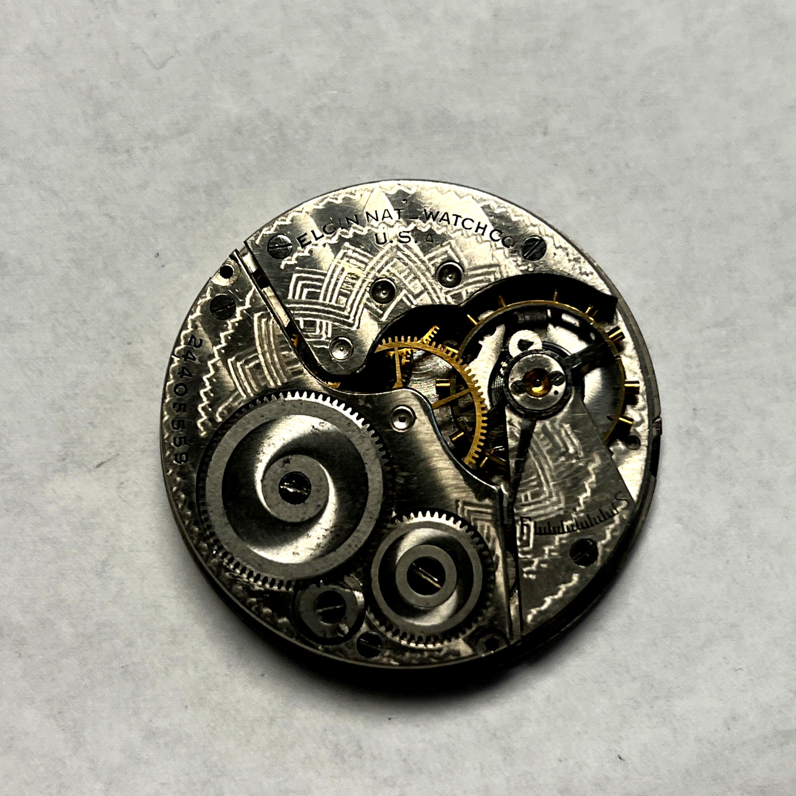 1922 ELGIN POCKET WATCH MOVEMENT GRADE 291 16s 7j- ready to ship 112