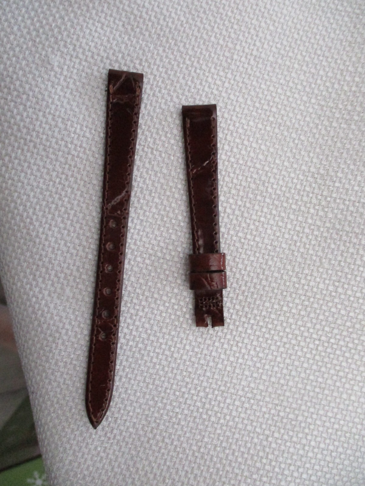 GENUINE brown croco grain watchstrap watch band strap 10 MM