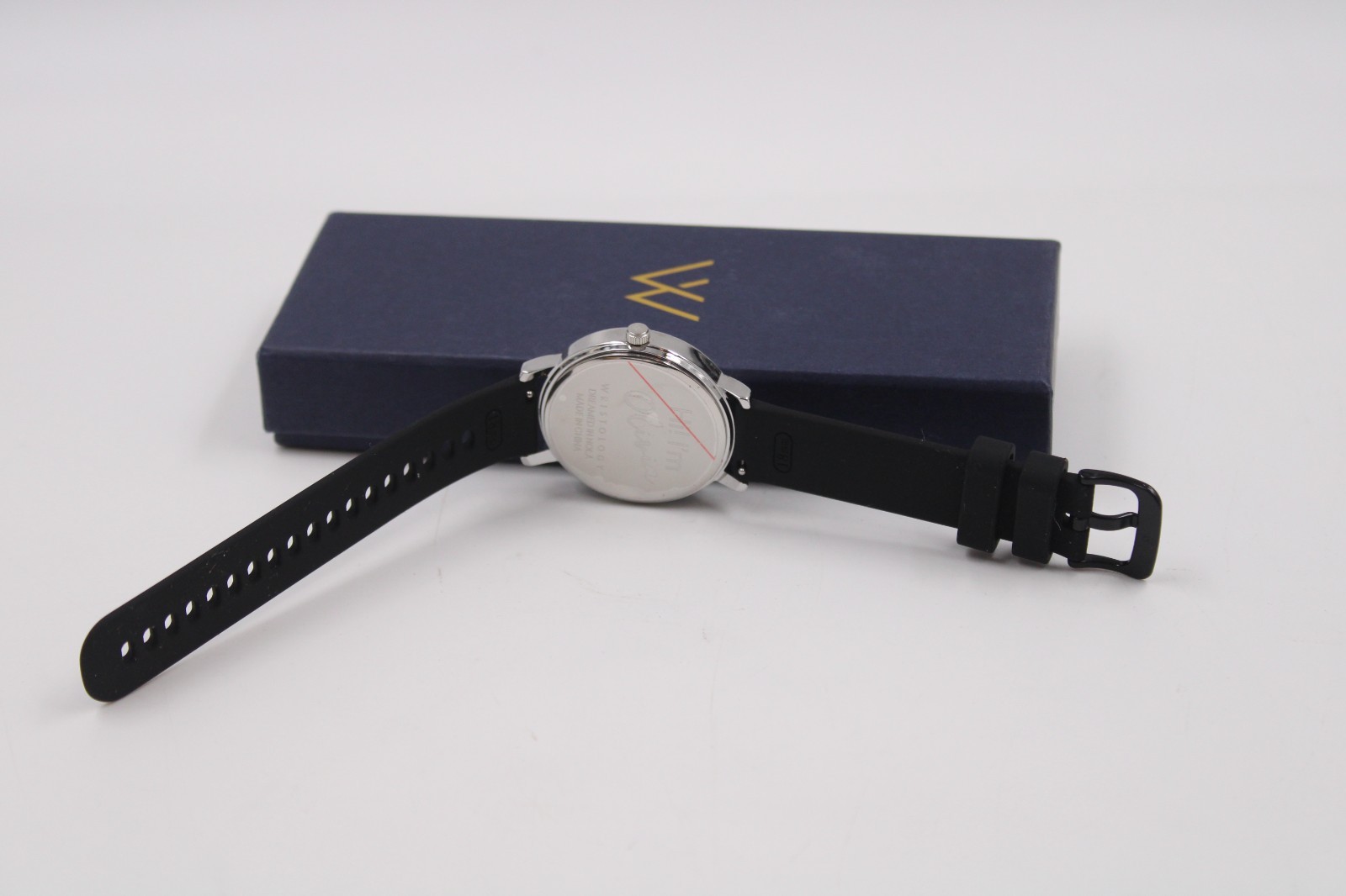 Women’s WRISTOLOGY Olivia Chrome Tone Classic Analog Watch, Gray Leather 38mm