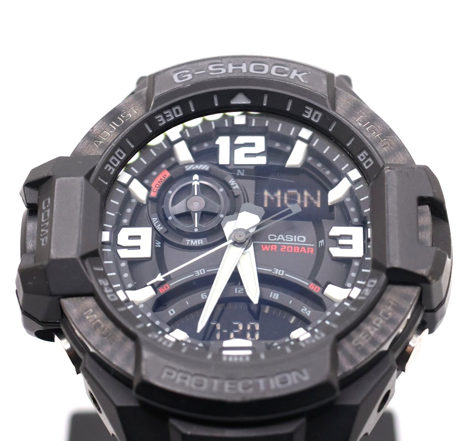 CASIO G-SHOCK GA-1000FC, “Gravitymaster” Metal and Plastic Bracelet