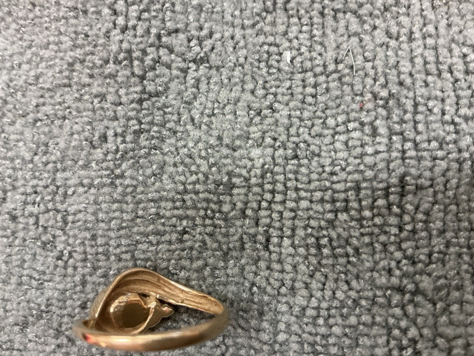 Vintage 14k Yellow Gold Cultured Pearl Diamond Bypass Cocktail Ring 1970’s- 80’s
