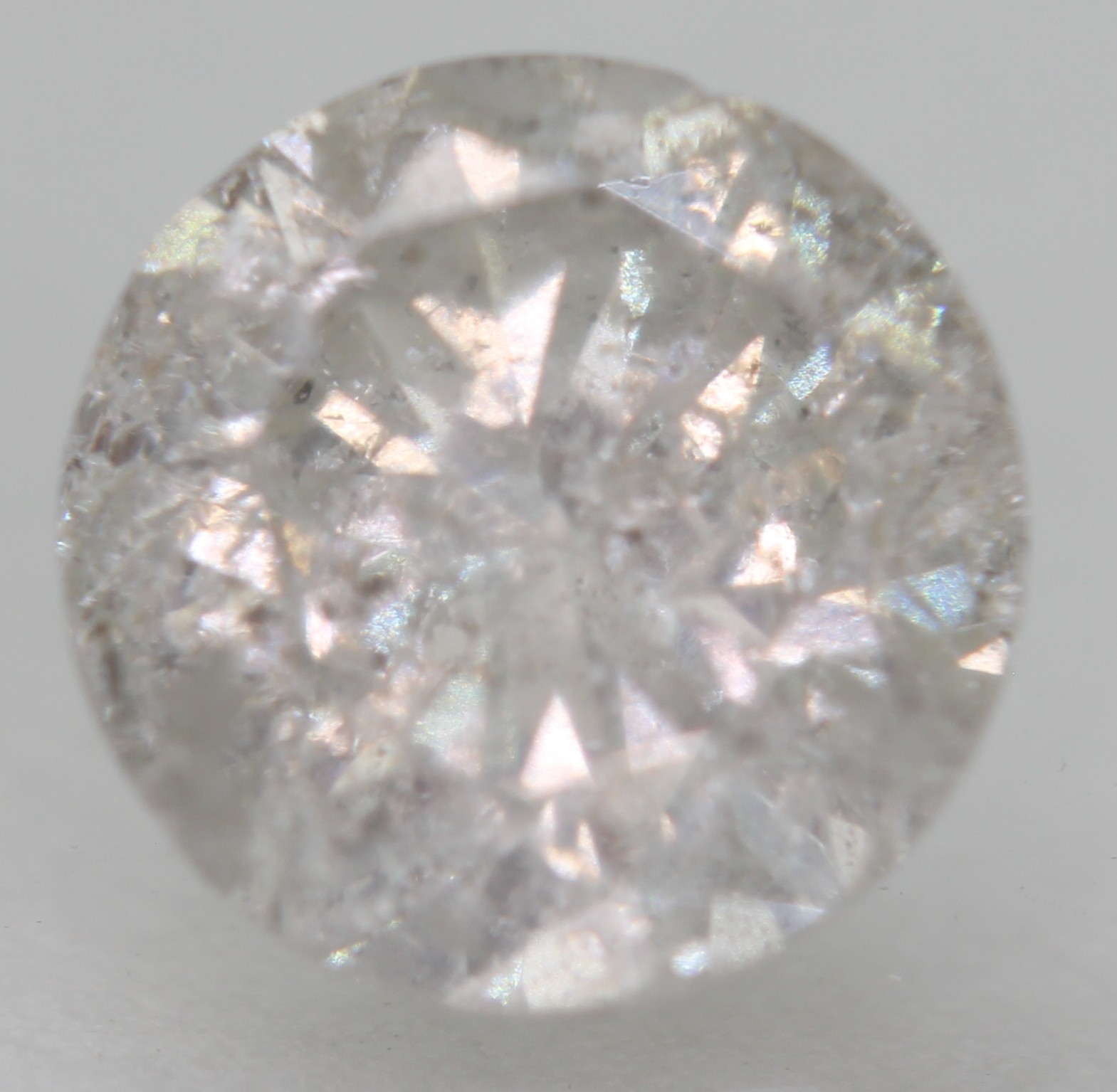 Certified 1.48 Carat H Color Round Brilliant Natural EARTH MINED Diamond 6.88mm