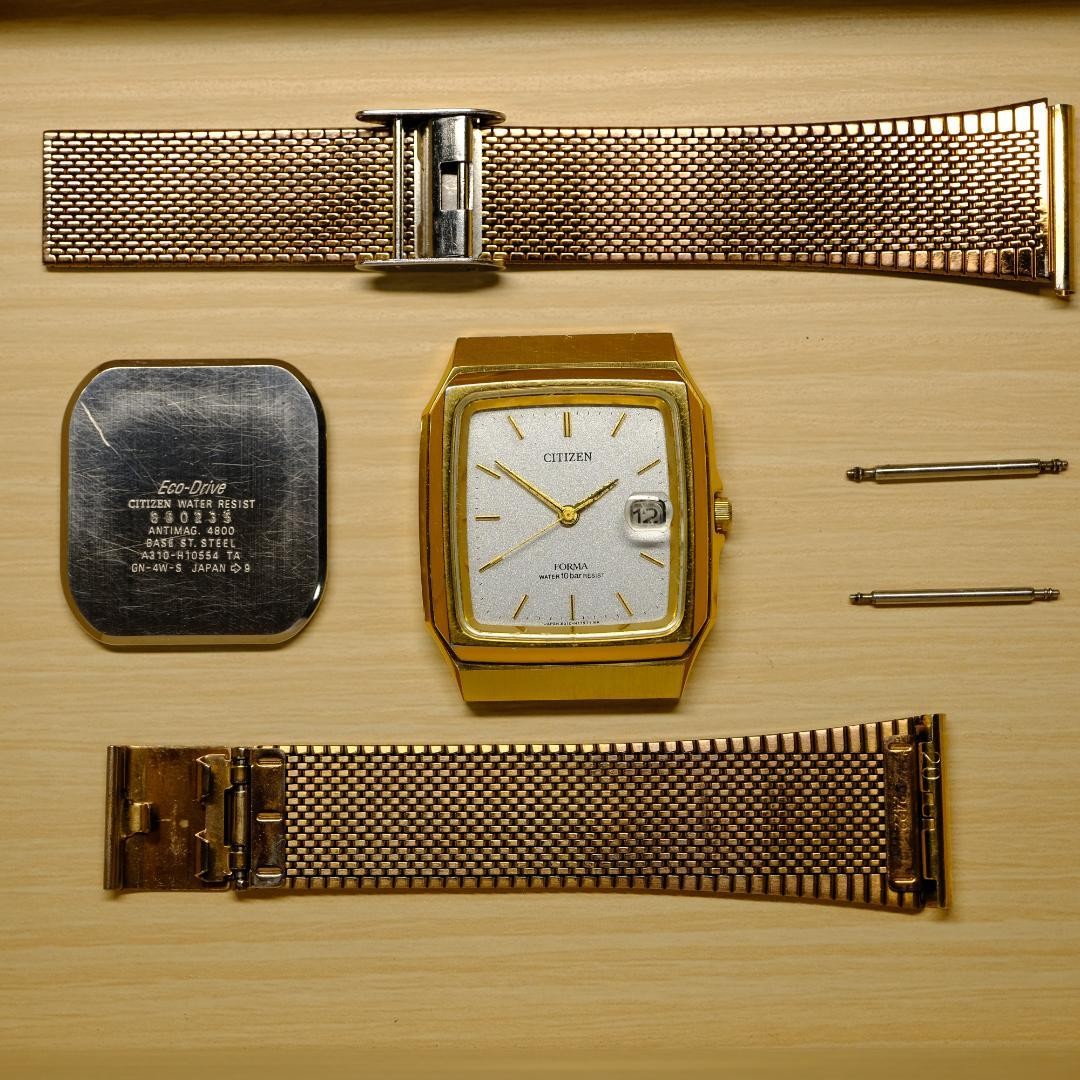CITIZEN FORMA Gold Quartz Mesh Watch
