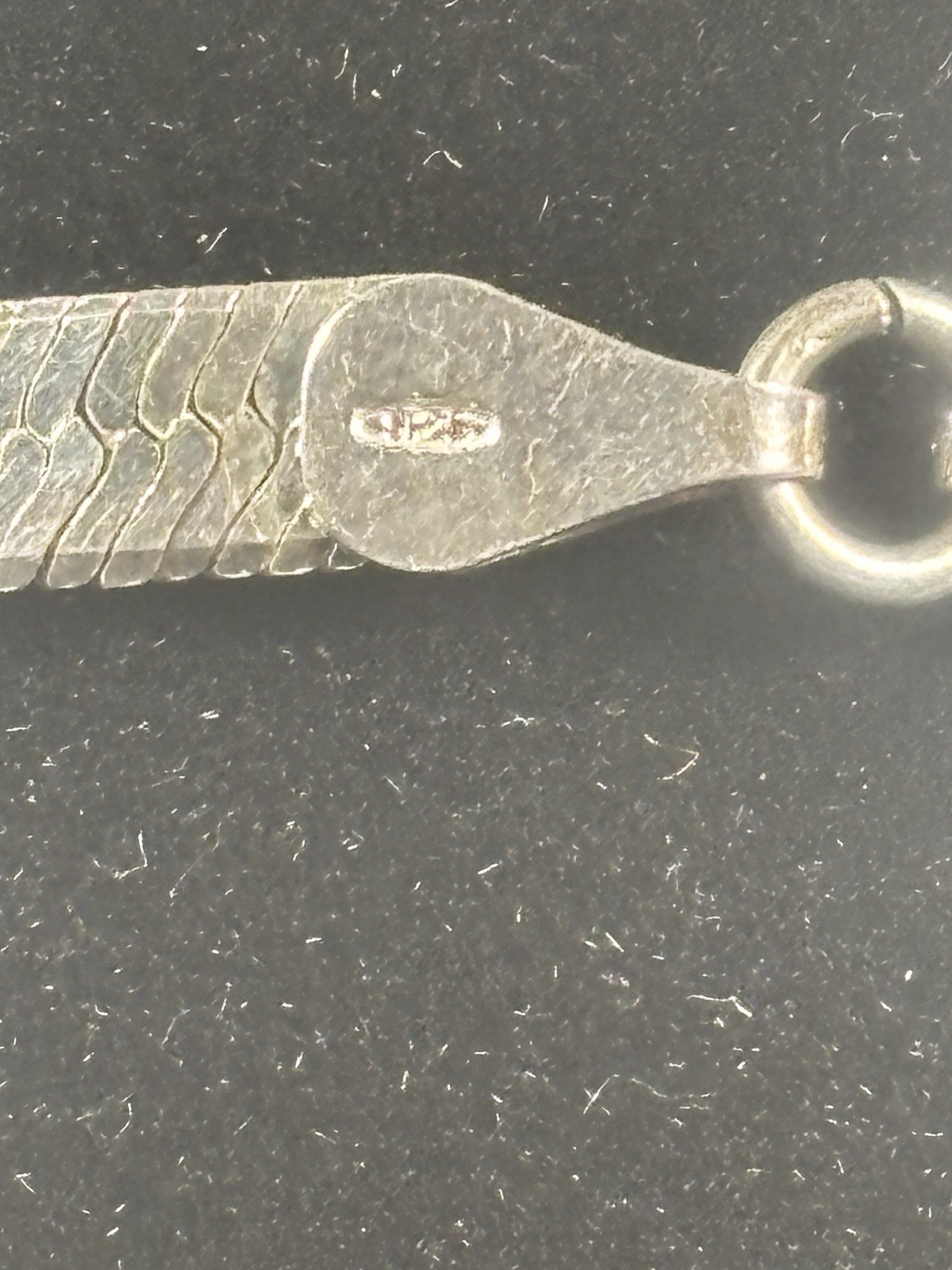 Vtg VIOR Italy 925 Sterling Silver Snake Chain Bracelet FGS Marked 7” 5.5 Grams