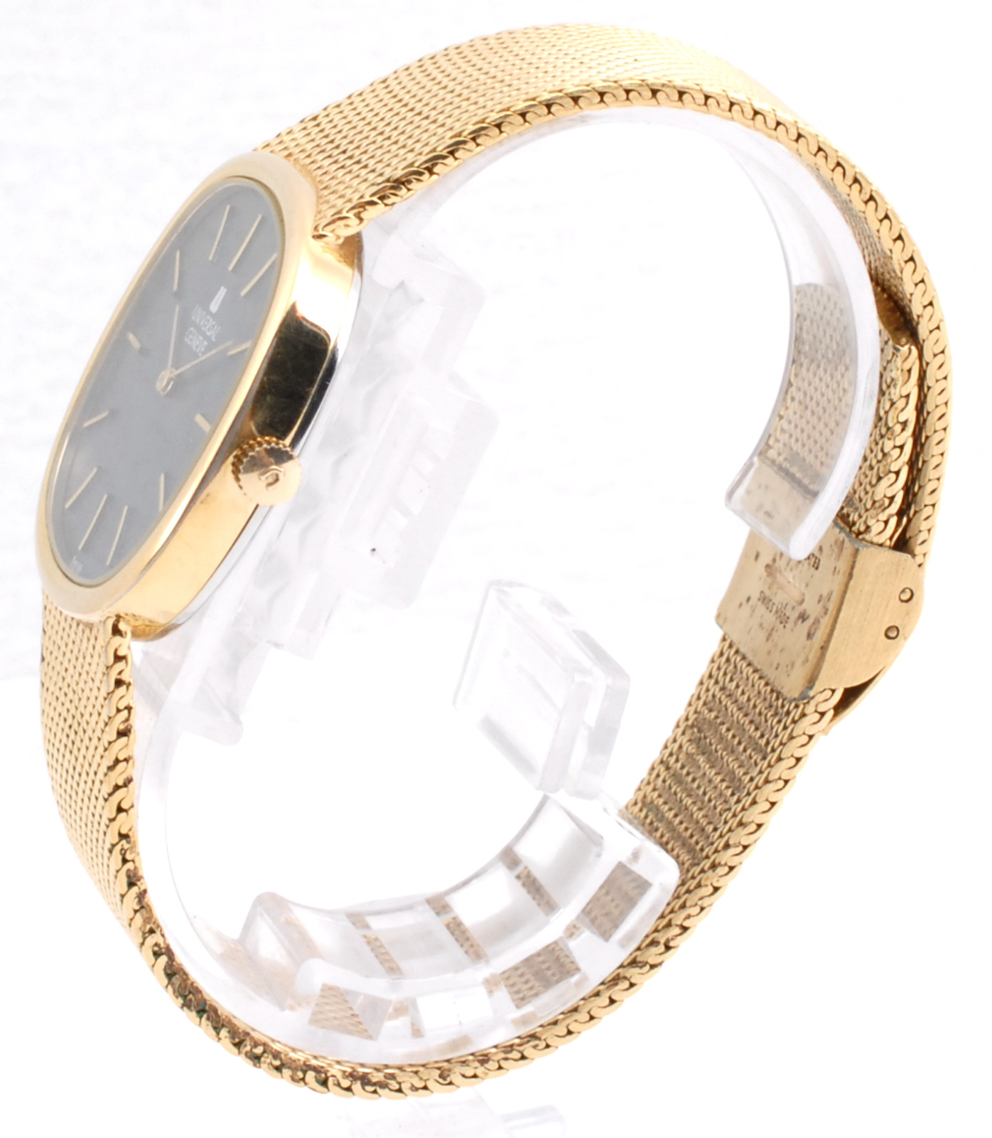 Rare UNIVERSAL GENEVE square Manual 1-42 VINTAGE gold electroplated G 10