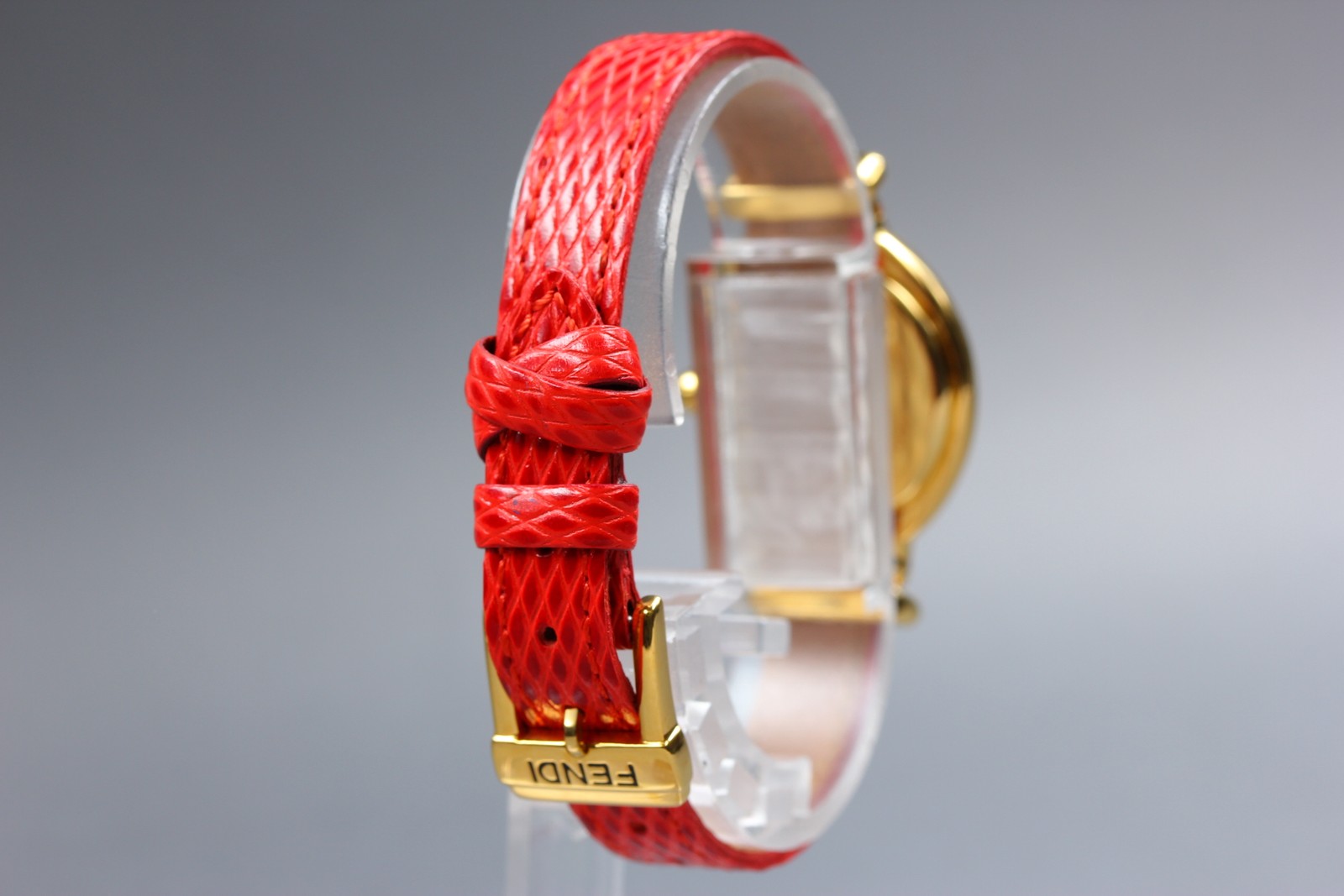 Vintage FENDI 640L Chameleon 5 Colors Belt Gold Women’s Quartz Watch [Box]