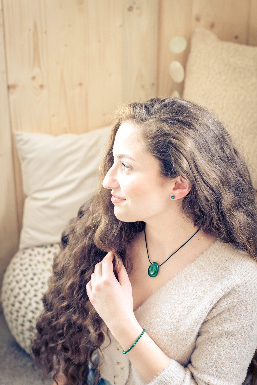 Malachite, Green Stud 6mm Ball Gemstone Earrings 925 Silver | Jewellery