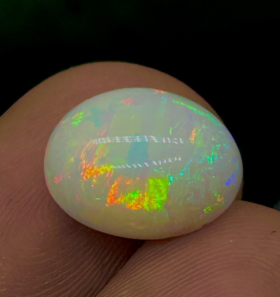 Natural Welo Fire Ethiopian Opal 11×13.50mm Oval Shape Multi Fire Gemstone