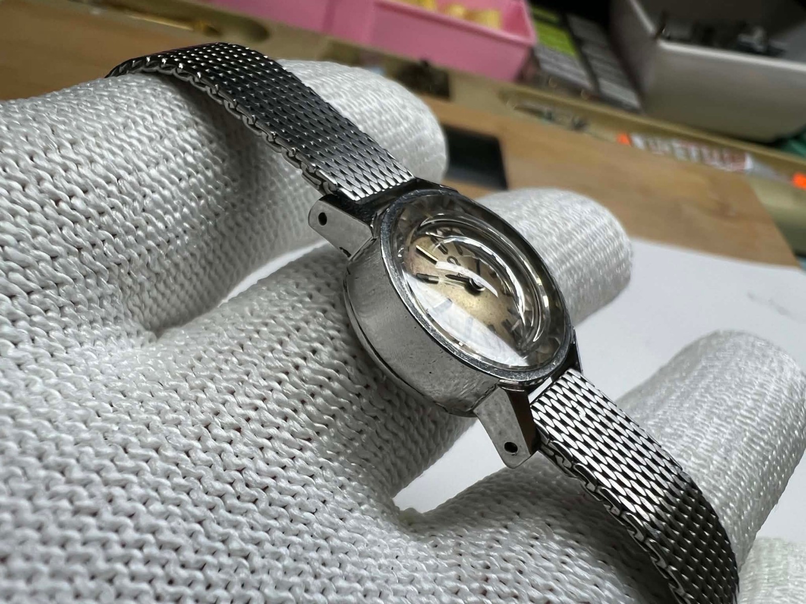 Omega lady watch cal 484 with authentic bracelet ref 511.166