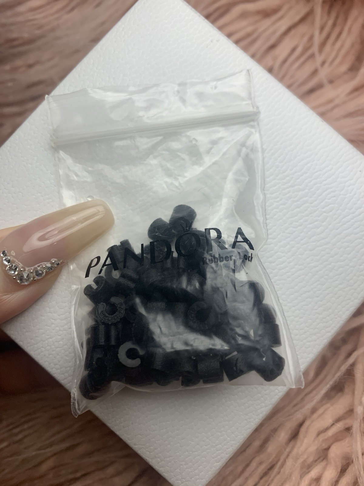 Lot of 50 Pandora Silicon Rubber Clip Stoppers Lock US Store New 100% Authentic