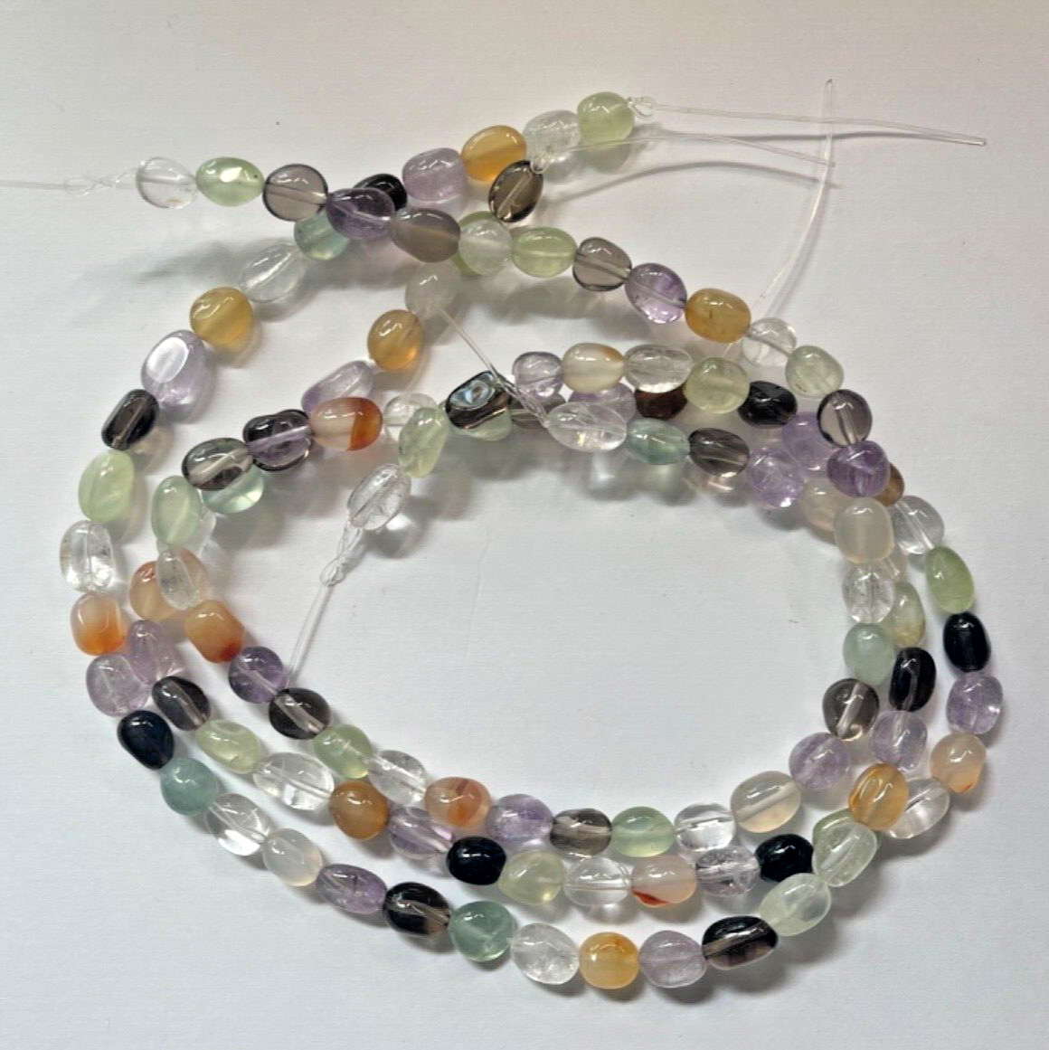 THREE (3) STRANDS 16″ OVAL SMOOTH BRAZIL MIX NUGGETS 10X8 MM BELOW WHOLESALE!!!