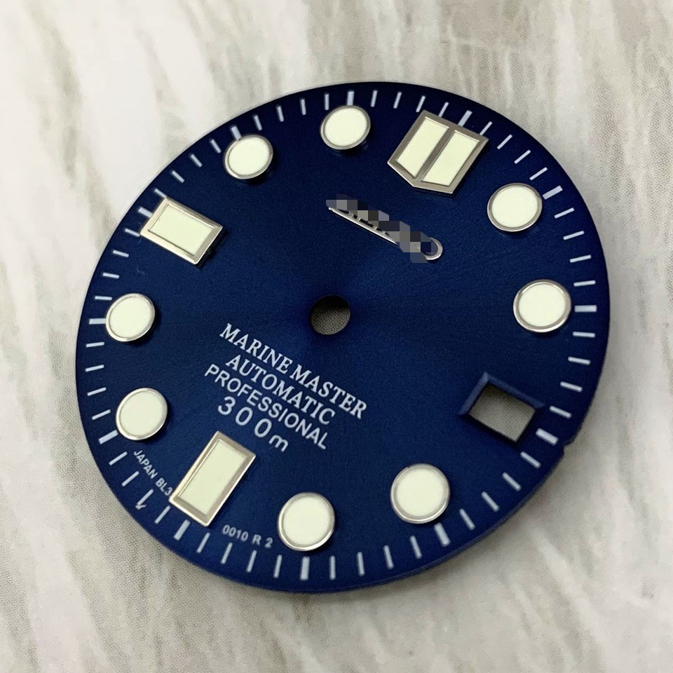 28.5mm Watch Dial Green Luminous Date Fit NH35 NH36 NH38 Movement
