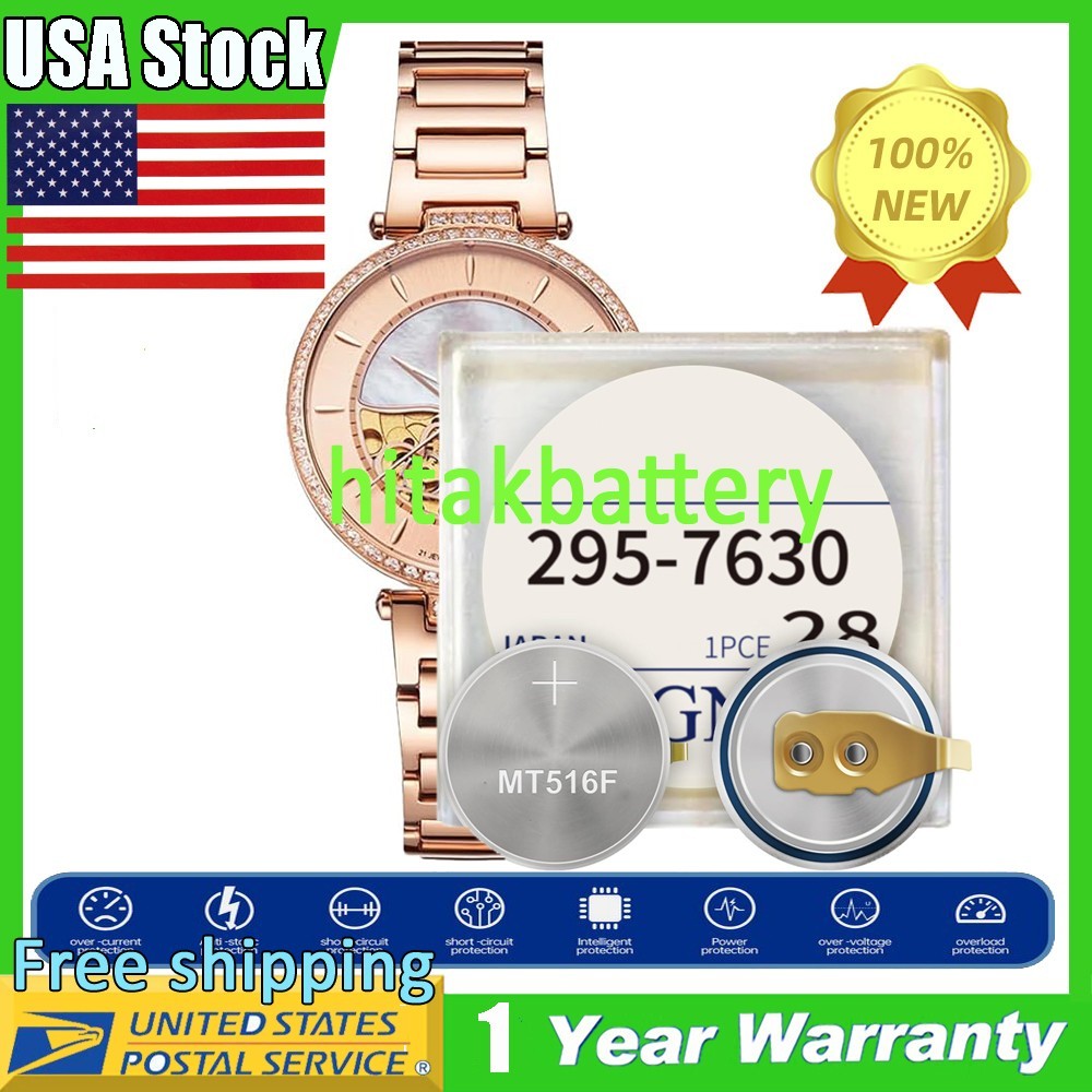 Battery for Citizen 295-7630 MT516F eco Drive Movement Capacitor J015 J145 J165