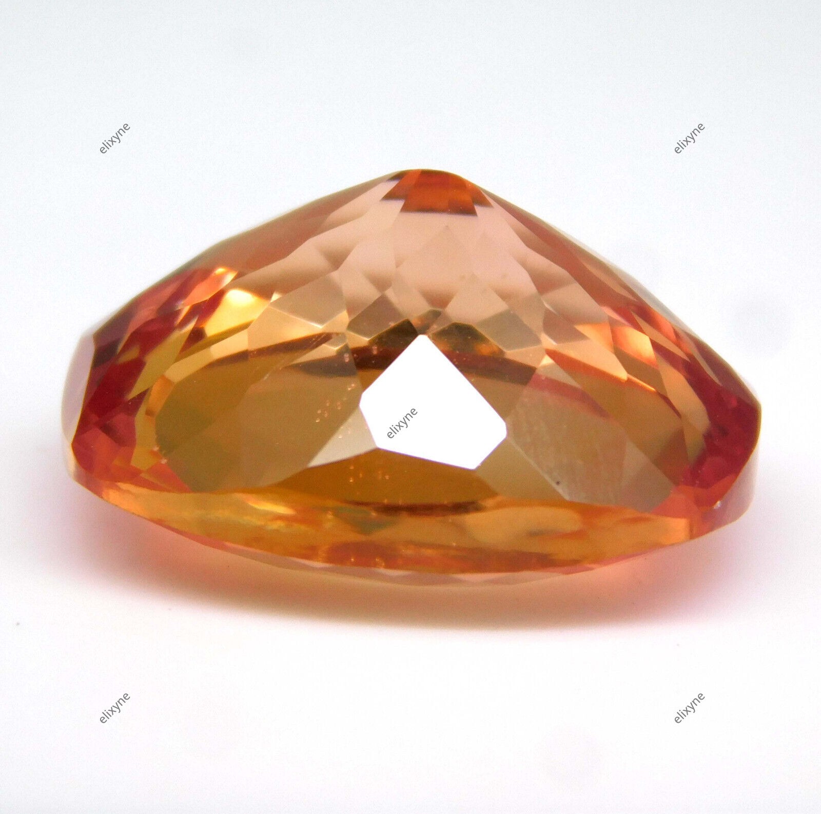 Extremely Rare Natural Padparadscha Sapphire Cushion 20+ Ct Certified Gemstone