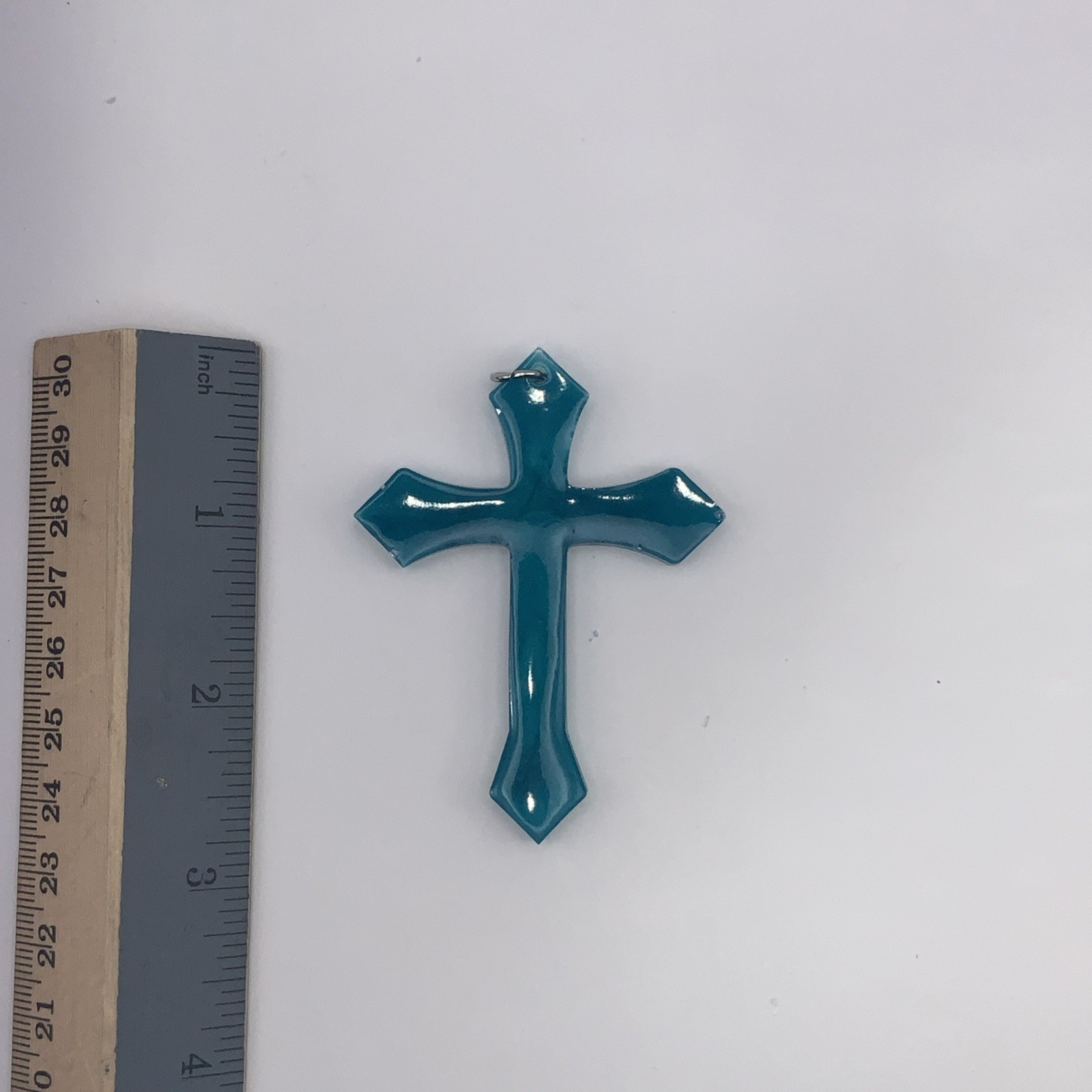 House Of David Handmade Cross Necklace Crystal Ice