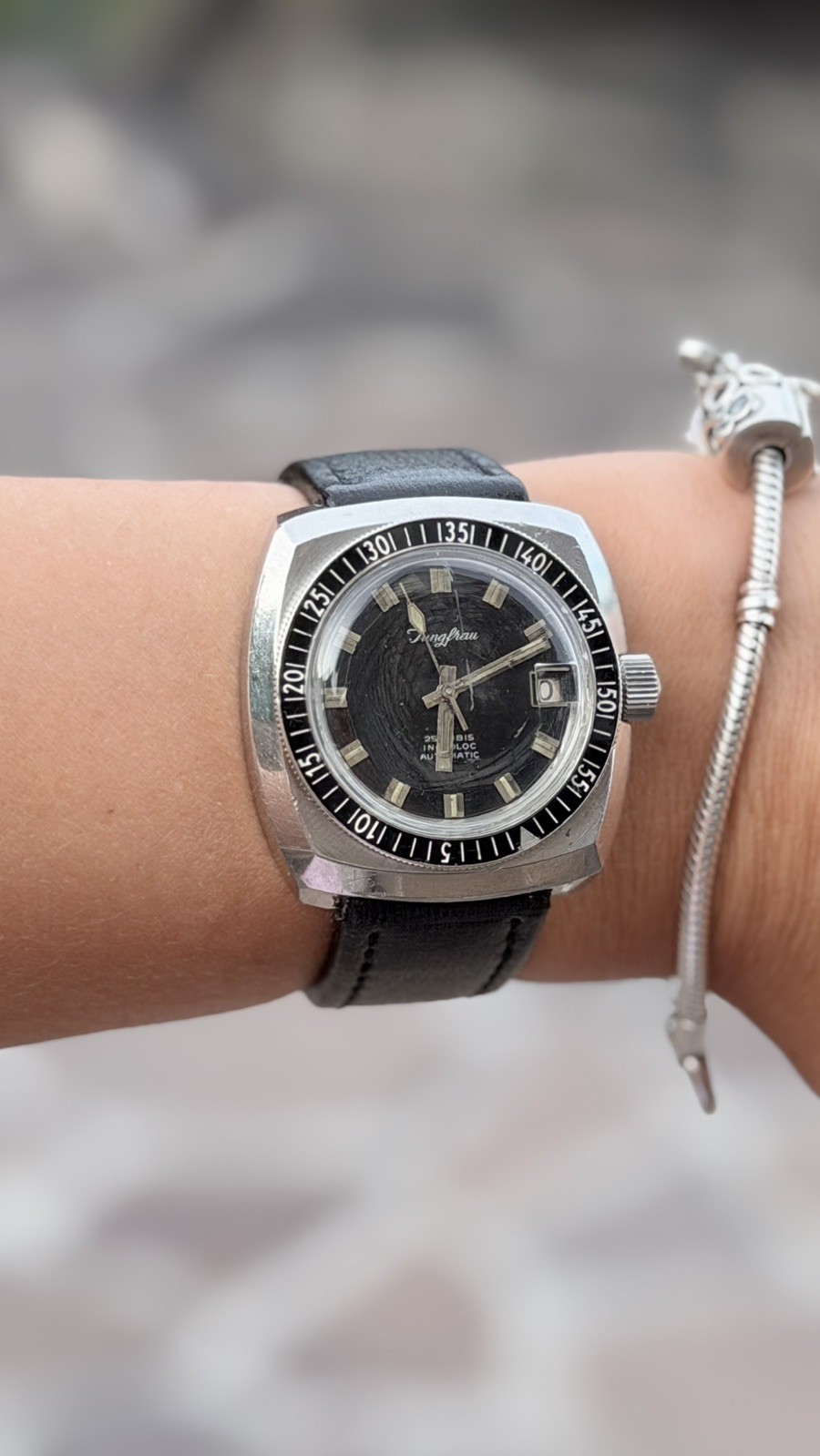 Jungfrau Sub 150M 38mm Automatic ETA Bezel Bakelite Steel