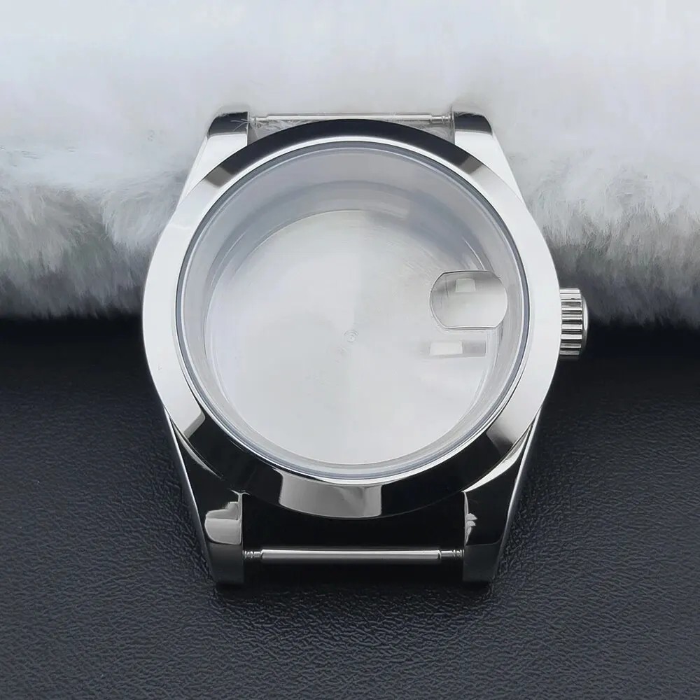 36mm 40mm Stainless Steel Watch Case Sapphire Crystal Fit NH34 NH35 NH36 Movemen