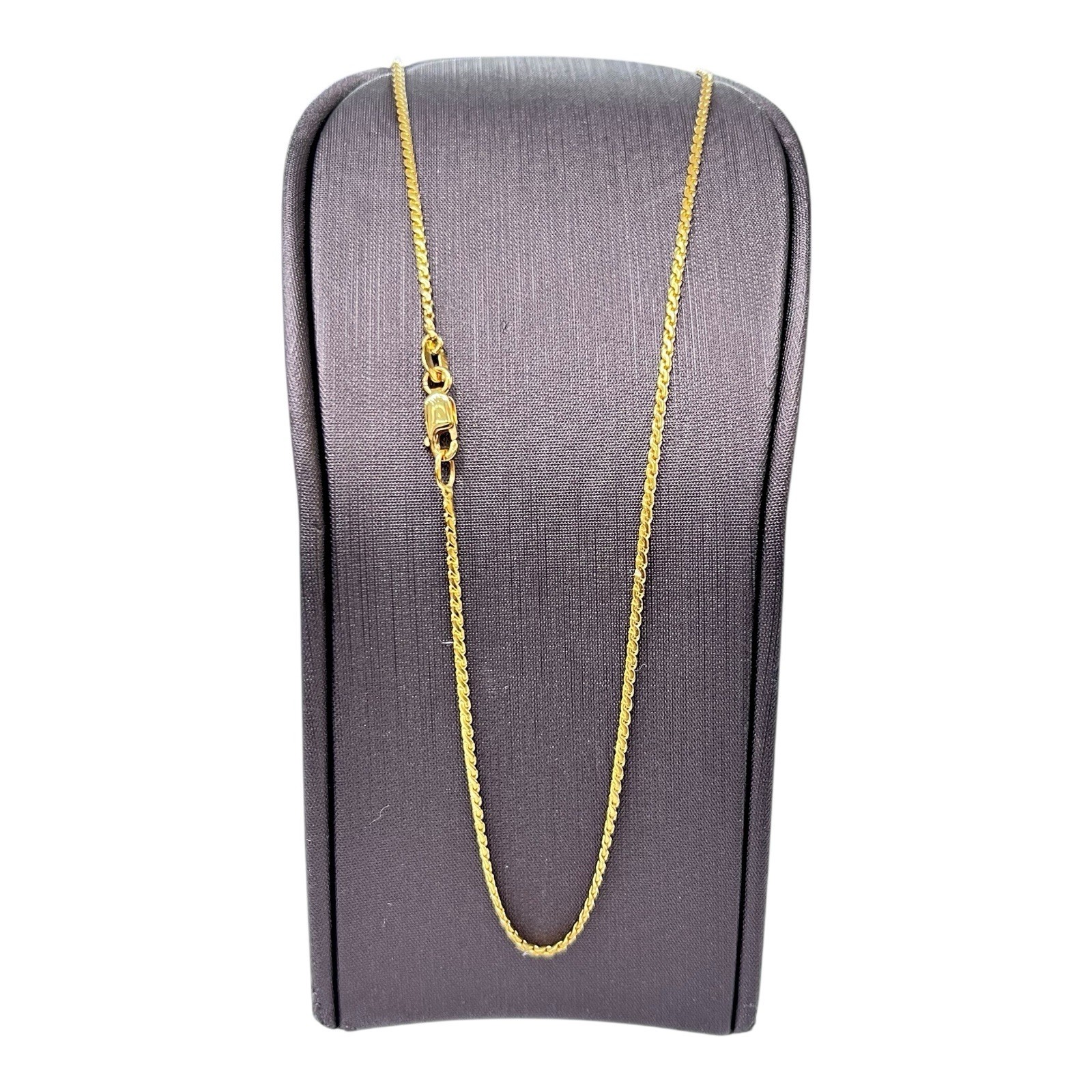 18ct 18k Yellow Gold Serpentine S Link Chain Necklace 4.19 Grams 45.5cm. New