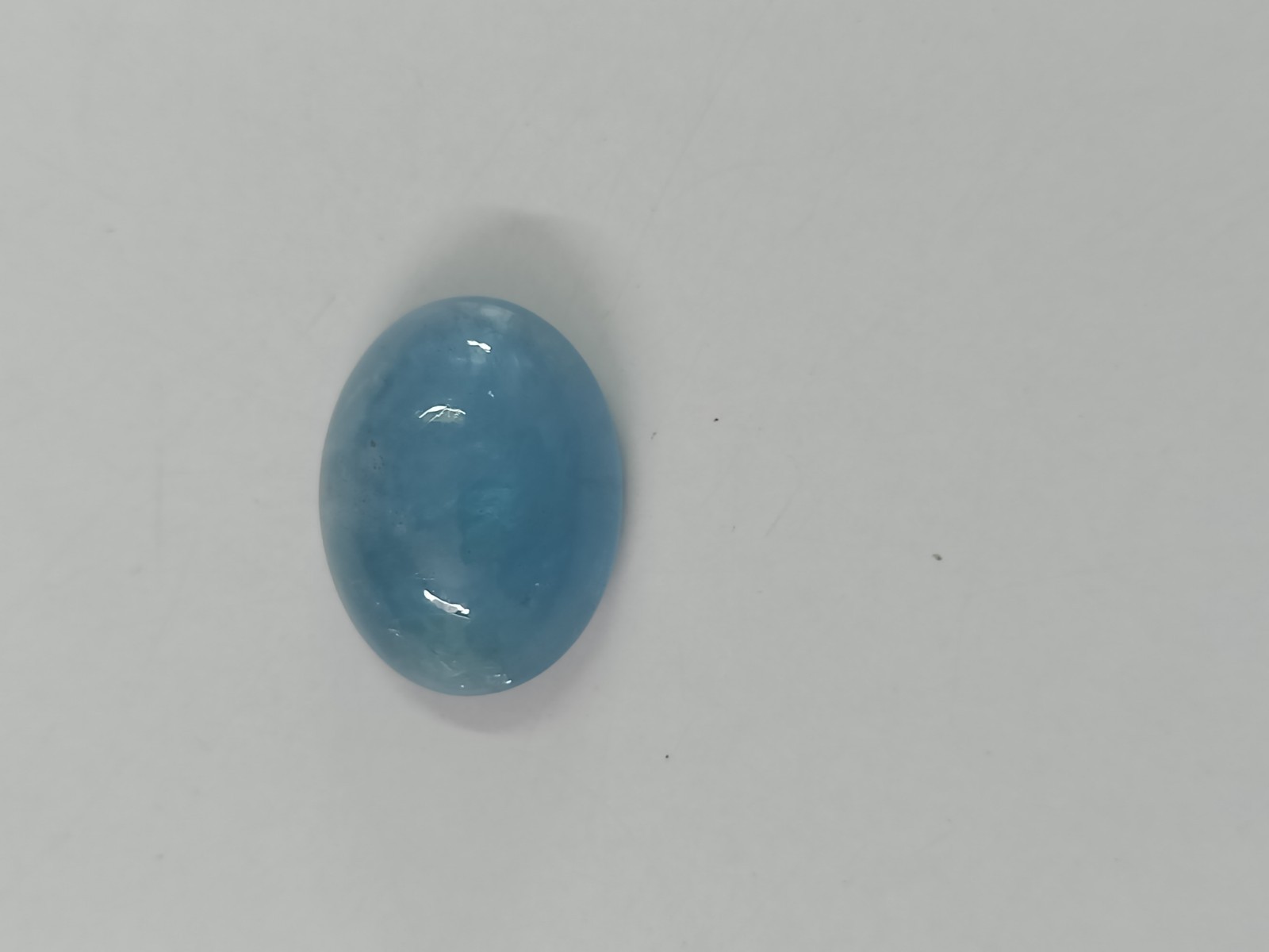 Aquamarine Dark Blue Color Oval Cab 17.5 x 22.5 x 9 MM 24 Ct Natural Gemstone