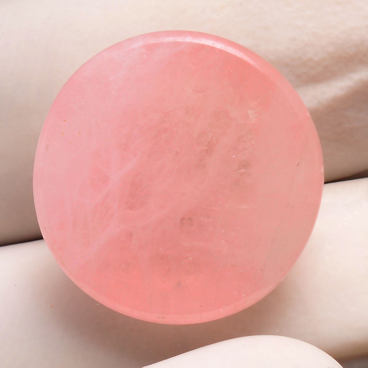 Tranquil Beauty~ 28.00 Cts Natural Morganite 18mm Round Cabochon Loose Gemstone