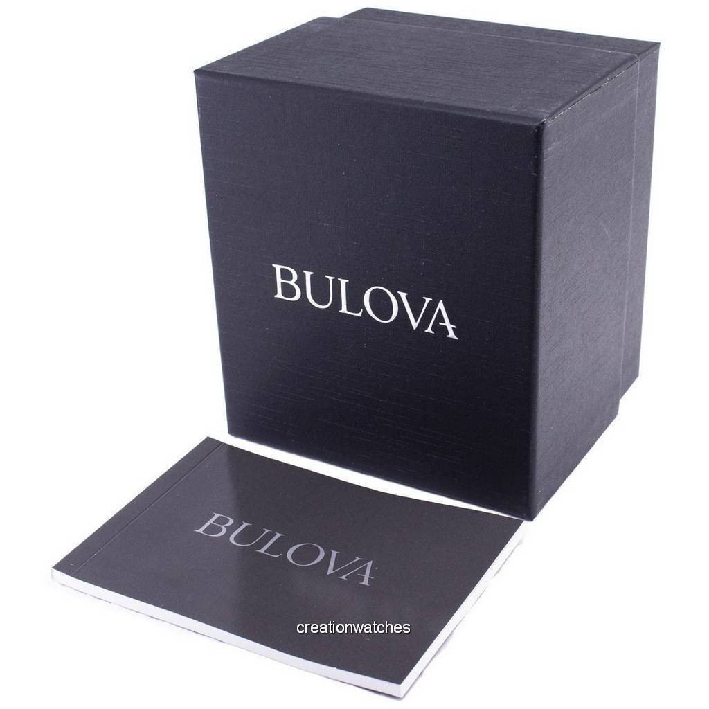 Bulova Classic Women’s 98P230 Black Dial Diamond Two Tone Stainless Steel Watch