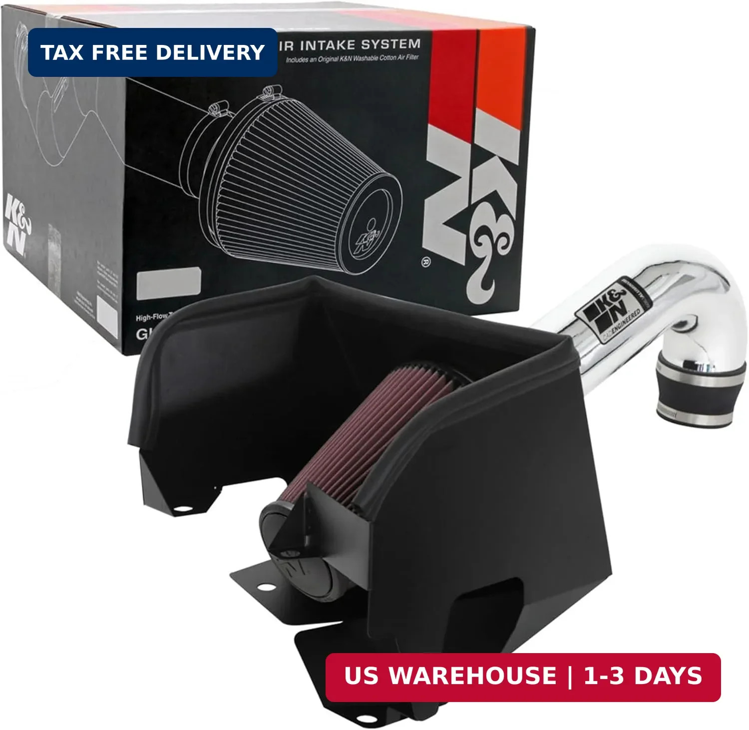 K&N Cold Air Intake System for 2019-2026 RAM 1500 Increase Power 77-1578KP