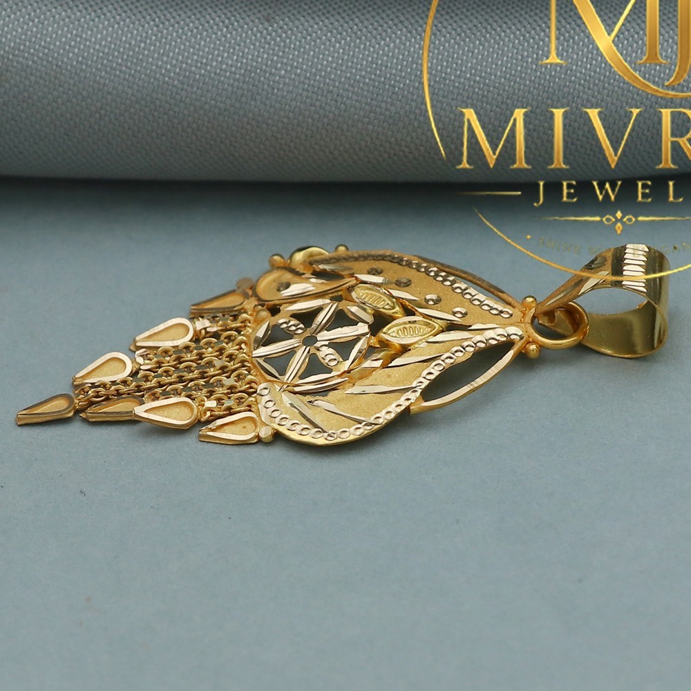 20K Stamp Pure Gold Pendant 4.4cm Great Grand Nephew Cinco De Mayo Gift