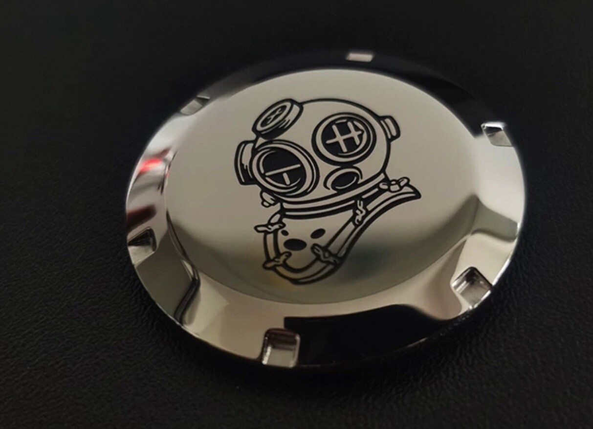 Solid Stainless Steel Watch Back Diver Helmet for Seiko SKX007/SNZF17/SNZF5