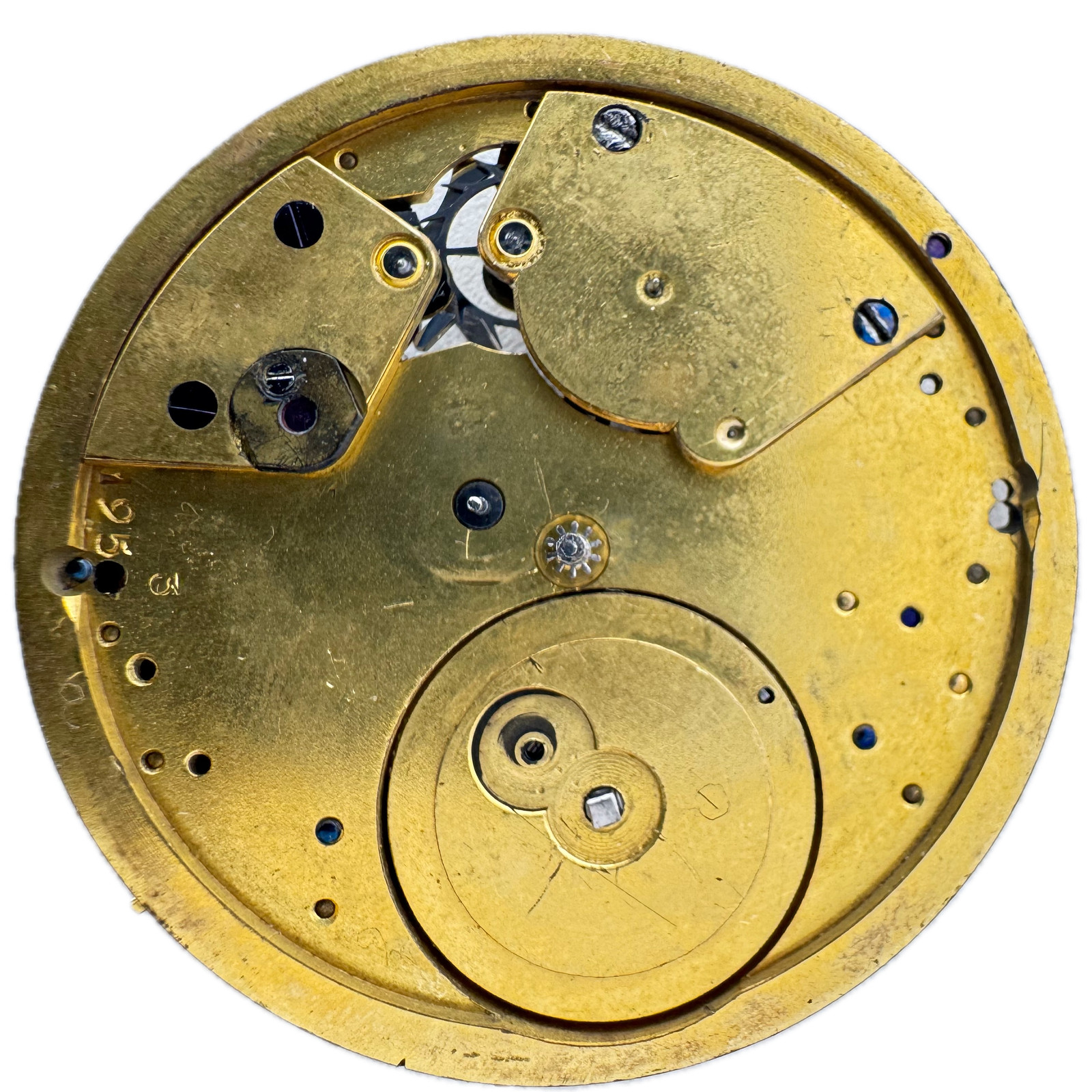 Antique Lepine Key Wind Lever Escapement Pocket Watch Movement Swiss No. 1