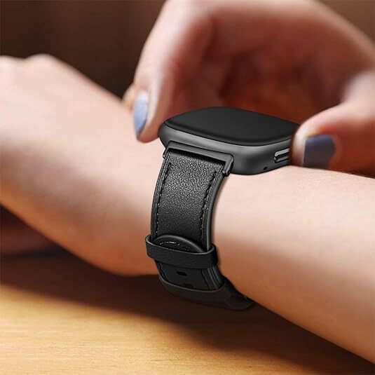 For Fitbit Versa 3 / Fitbit Sense Genuine Leather Band Replace Strap Wristband