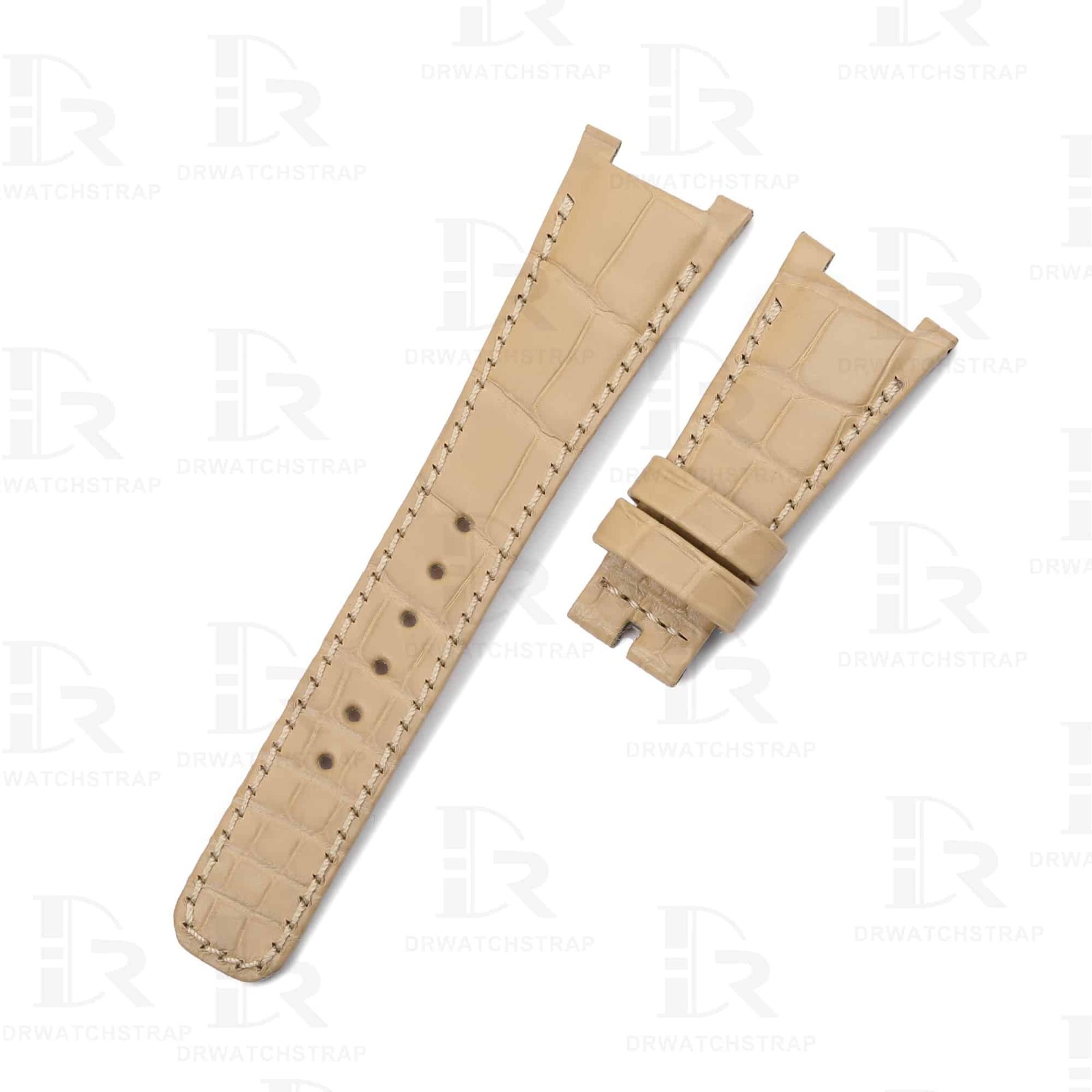 Dark Brown Croco leather strap for Patek Philippe Nautilus 5712 5711 7010