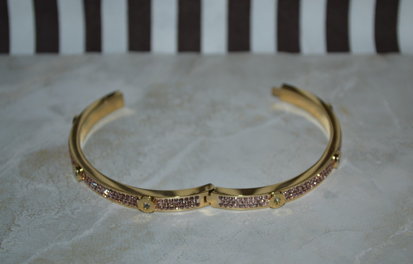 Henri Bendel Miss Bendel Pave Bangle Bracelet