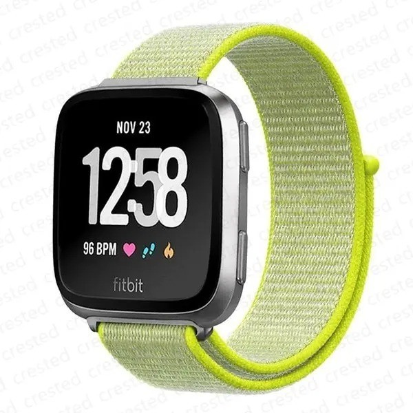 Woven Nylon Strap Sport Wristband Watch Band For Fitbit Versa 4 /3
