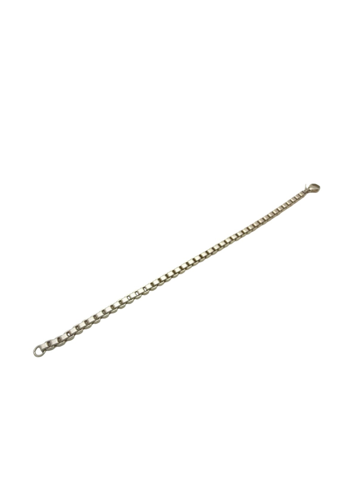Tiffany & Co. Sterling Silver Venetian Box Chain Link Bracelet 7 1/2″ – Box