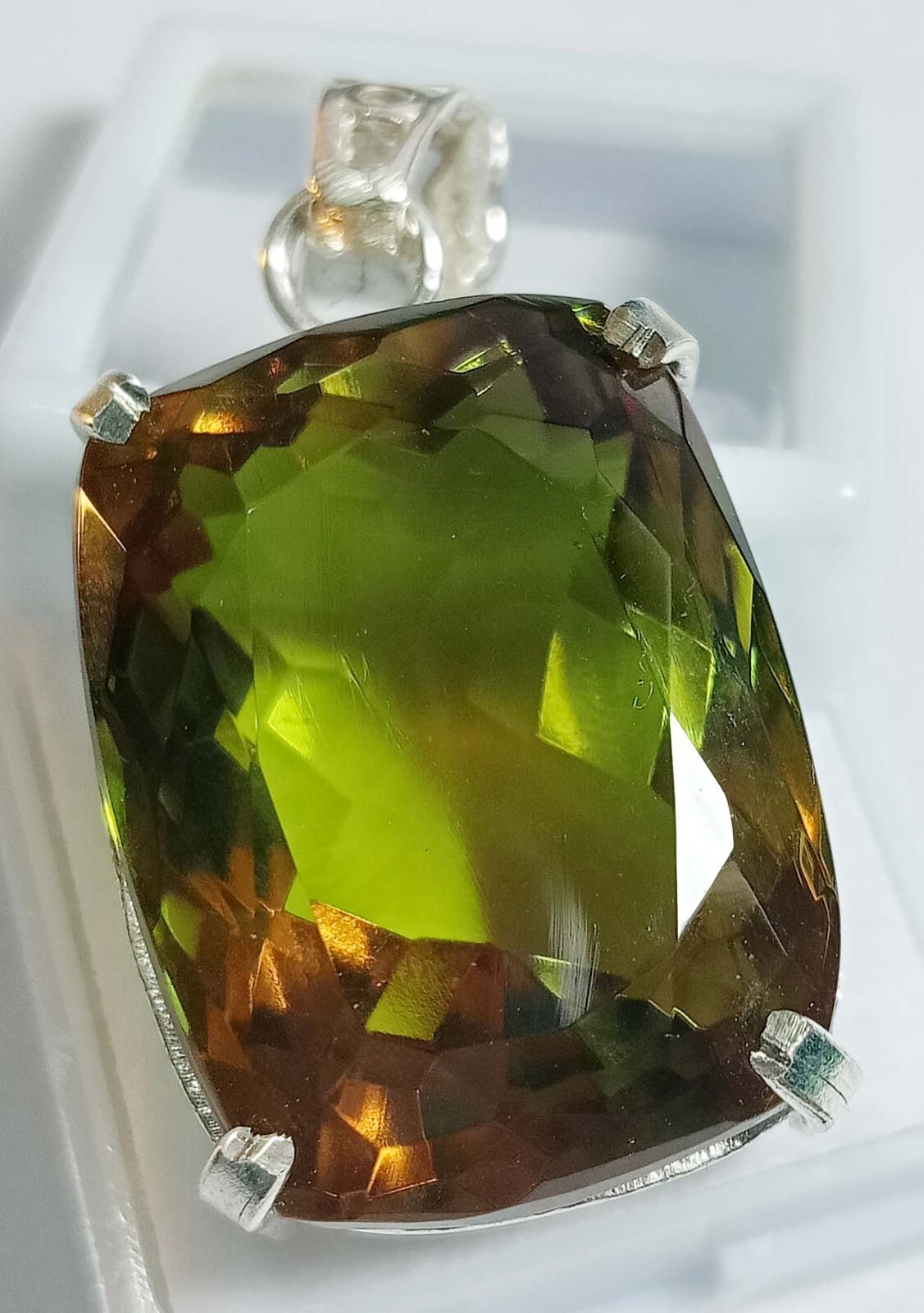 Alexandrite Cushion Cut Pendant 74.65 Ct Natural Locket Loose Gemstone Certified