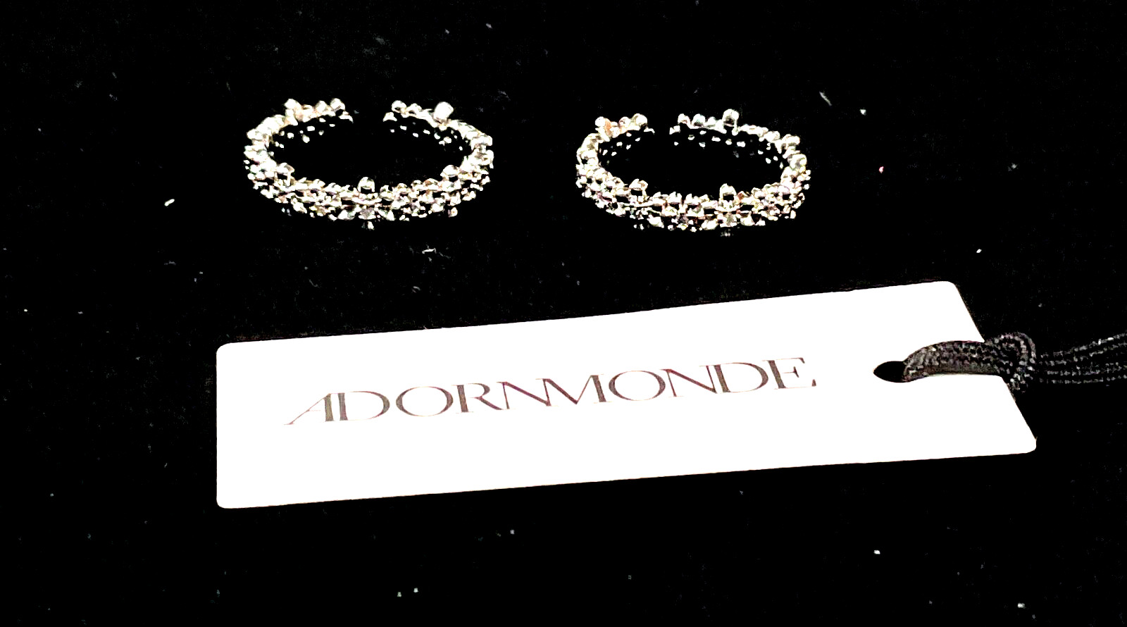 Adornmonde Round Shaped Ring Set silver plated free shipping J021