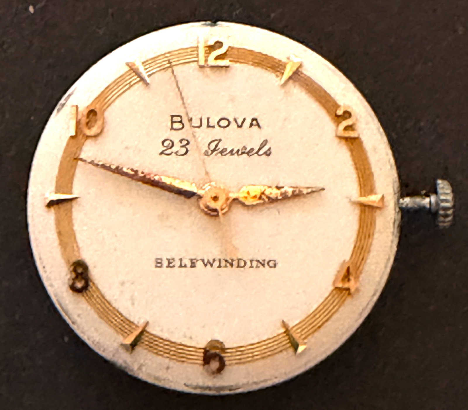 Vintage Bulova 10 BZAC Automatic Men’s Watch Movement Parts 23 Jewels 10BZAC 23j