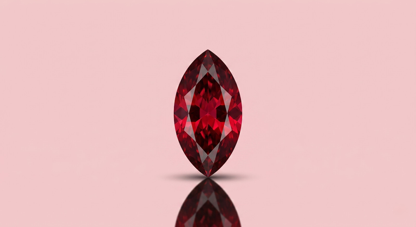 Luxury Red Marquise Cut Diamond 3 Ct VVS1 Loose Stone for Ring Setting