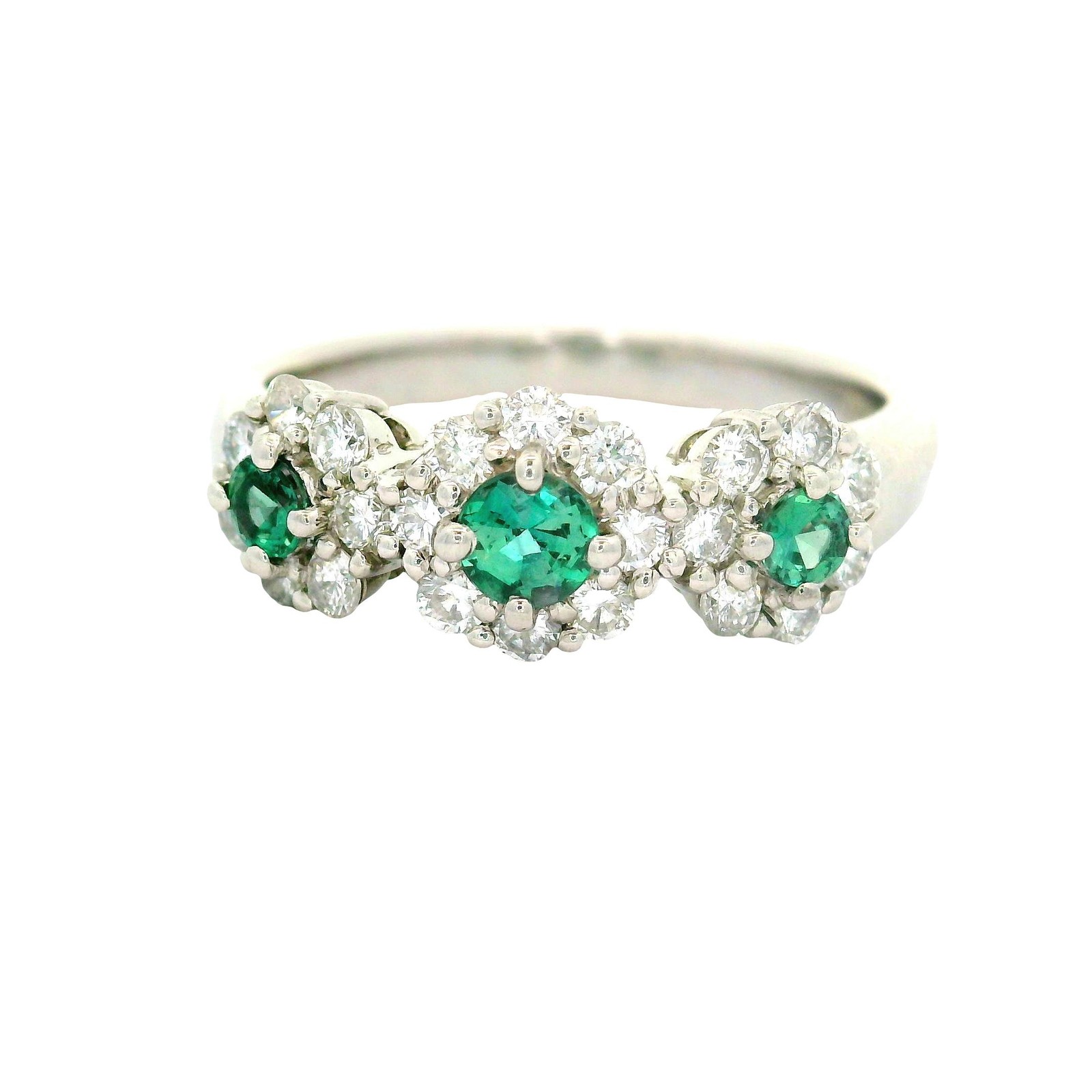 Alexandrite Diamond Platinum Halo Ring