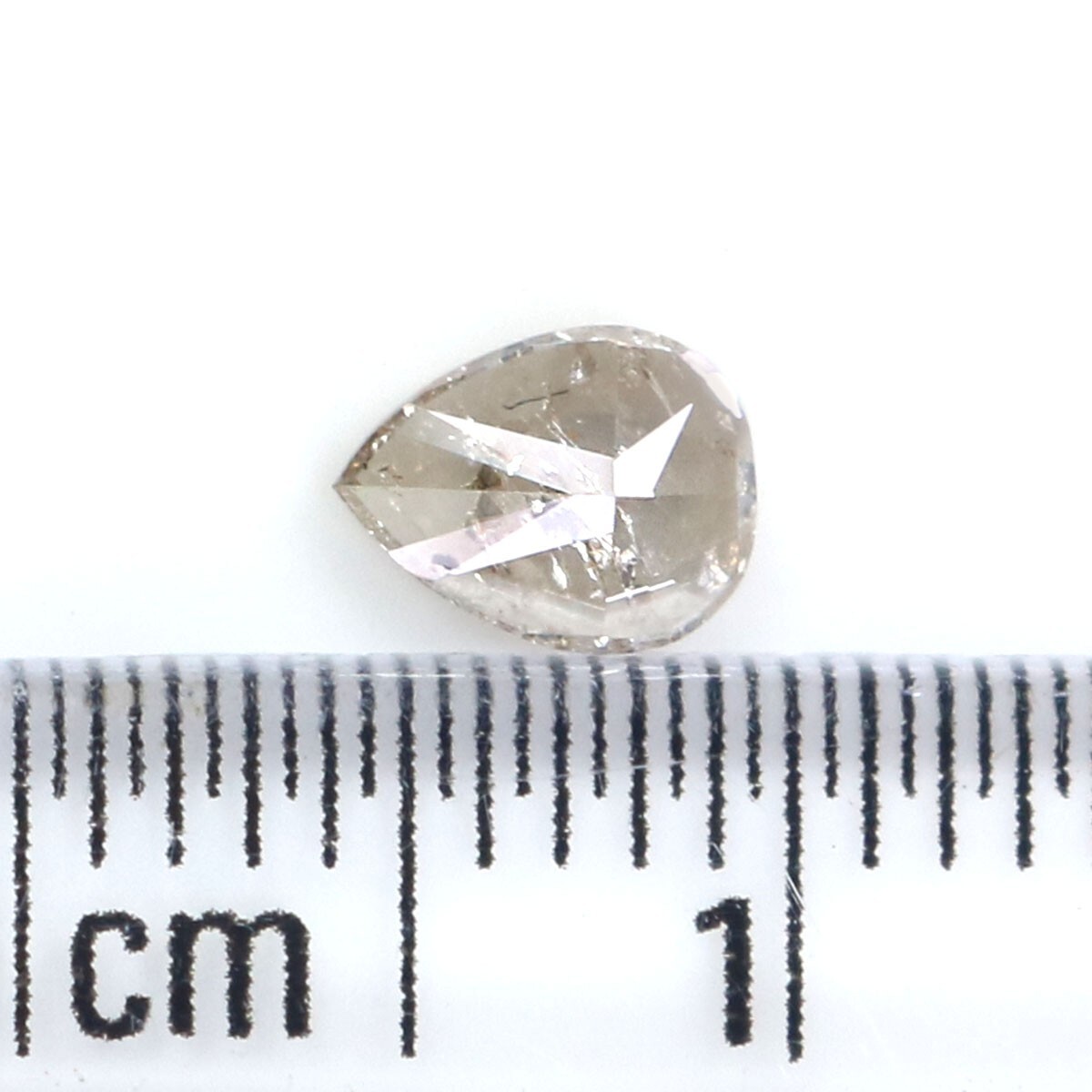 0.36 CT Natural Loose Pear Shape Diamond 5.40 MM Grey Color Pear Diamond KQ117