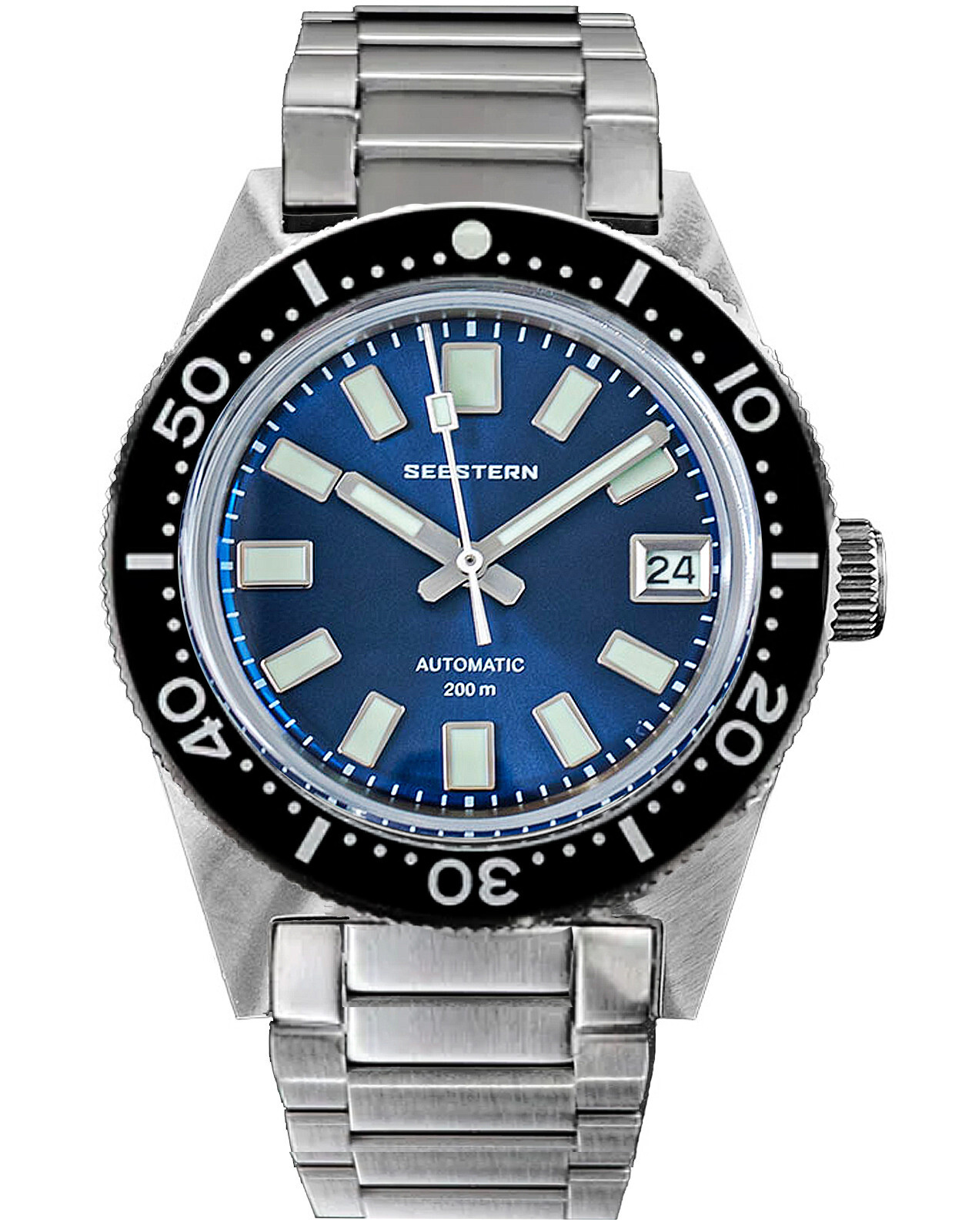 Seestern 62MAS 20ATM Genuine Ceramic NEW LUME Bezel 200m DIVER’S Watch 62MASELS