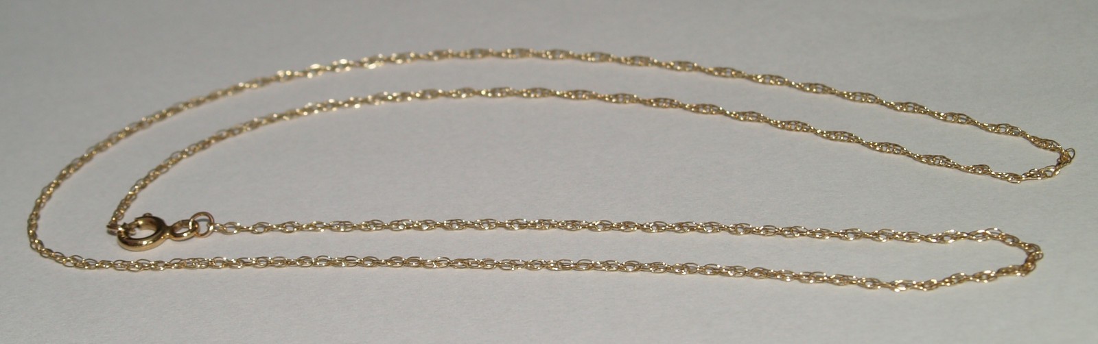 9ct Yellow Gold Chain Necklace 45.5cm
