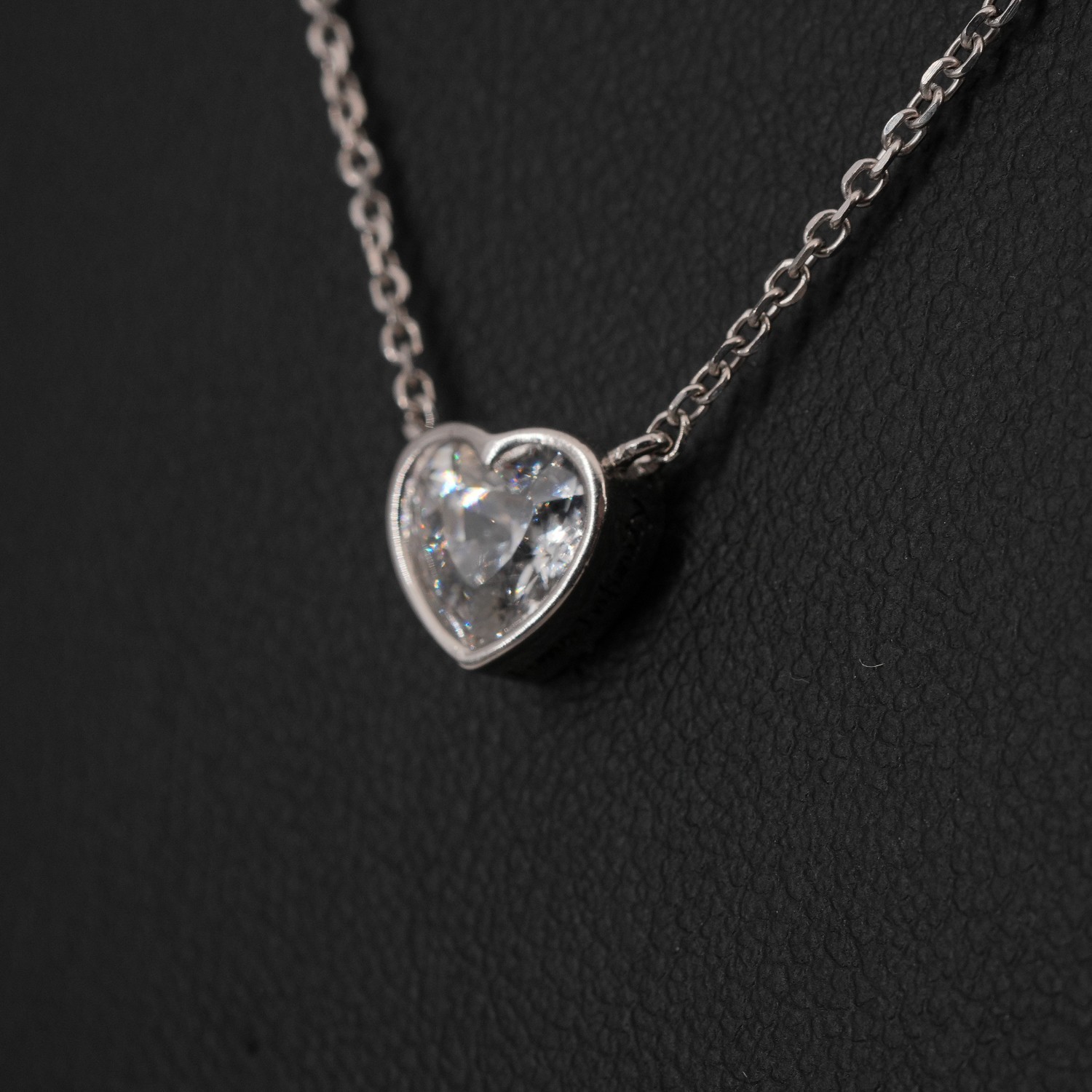 3.75g Vintage 925 Sterling Silver Crystal & CZ Slide Pendant Necklace 16in China