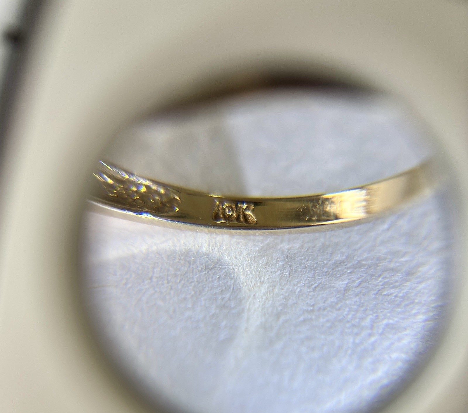 Beautiful Citrine & Diamond Ring in 10k Solid Gold, Size 9.5, Signed ISG
