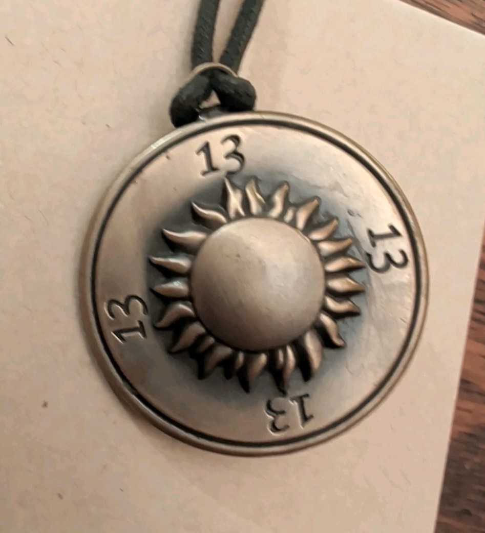 NUMBER 13 PENDANT, SUN, NECKLACE, ASTROLOGY SIGNS